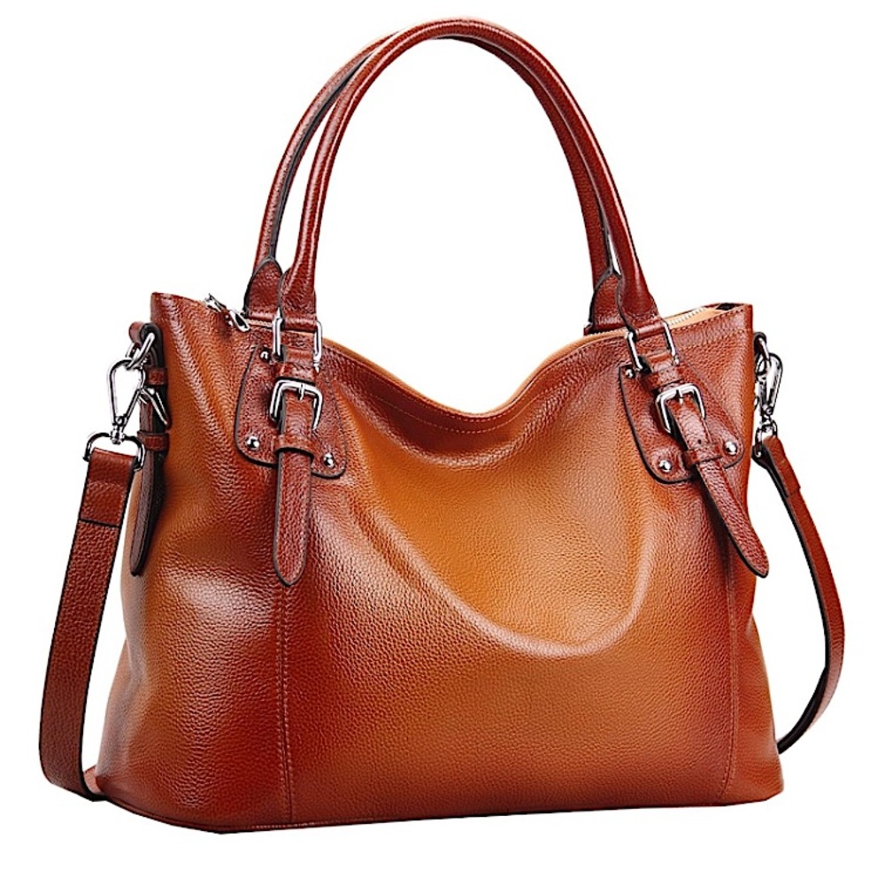 Heshe Leather Work Handbag